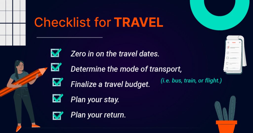 Checklist - Travel